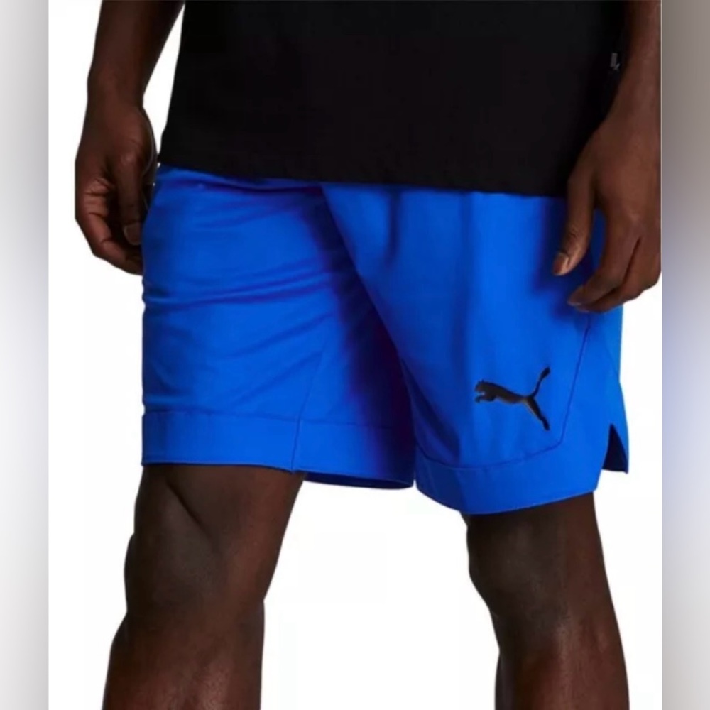 Puma Mens DryCell 10" Regular Fit Basketball Shorts Blue Medium NTW